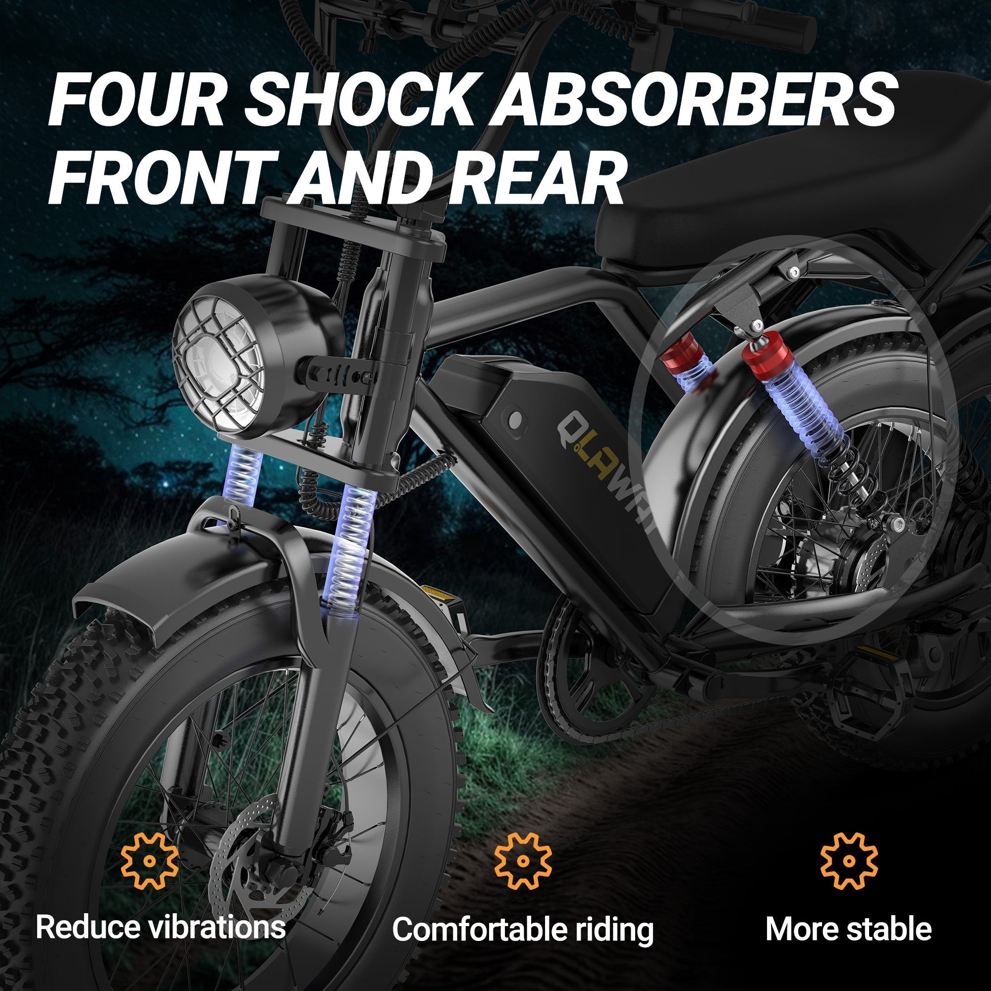 Refurbished Qlaway BK20 for Adults 48V 15.6AH Battery 750W Brushless Motor