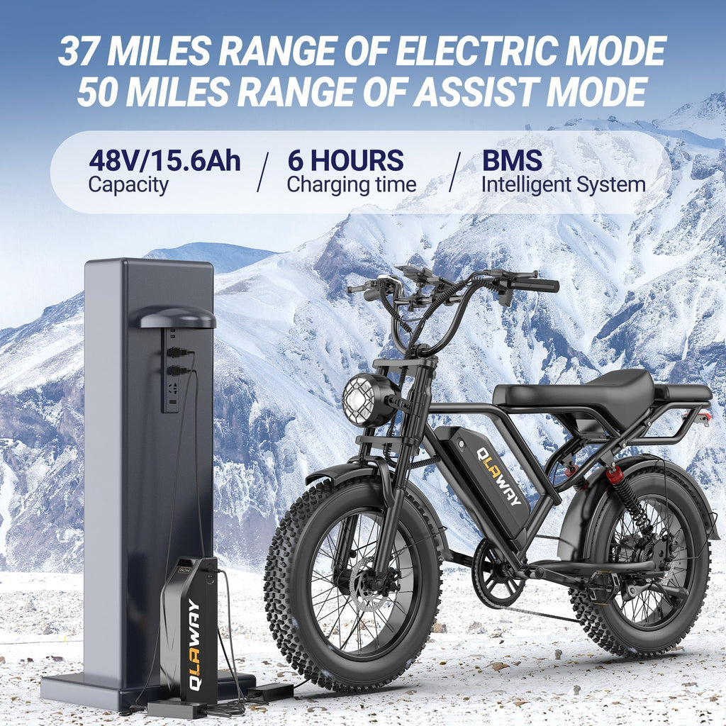 Brand New Qlaway BK20 for Adults 48V 15.6AH Battery 750W Brushless Motor