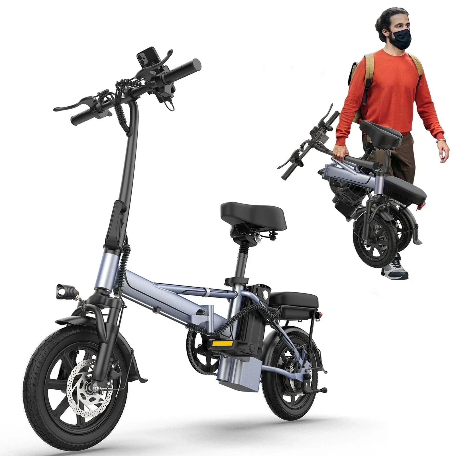 Refurbished Folding Electric Ebike 10.5ah Range 40KM