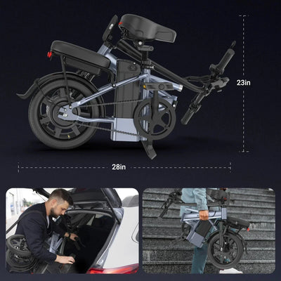 Refurbished Folding Electric Ebike 10.5ah Range 40KM