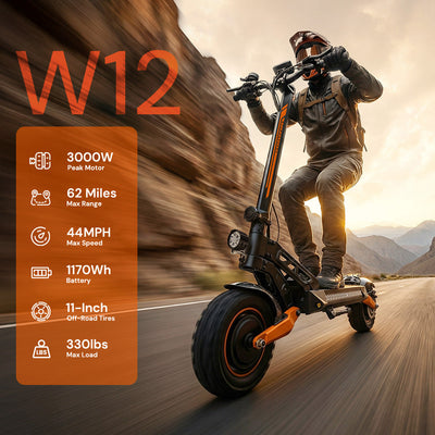 W12 3000W Ultimate All-Terrain Electric Scooter