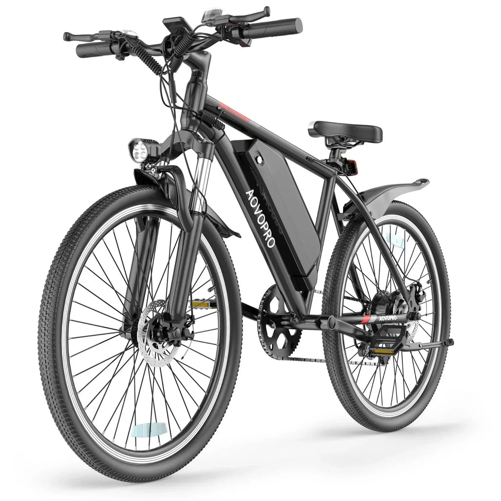 AOVOPRO Electric Bike BK520 for Adults with 250W Brushless Motor, 40Miles 15mph