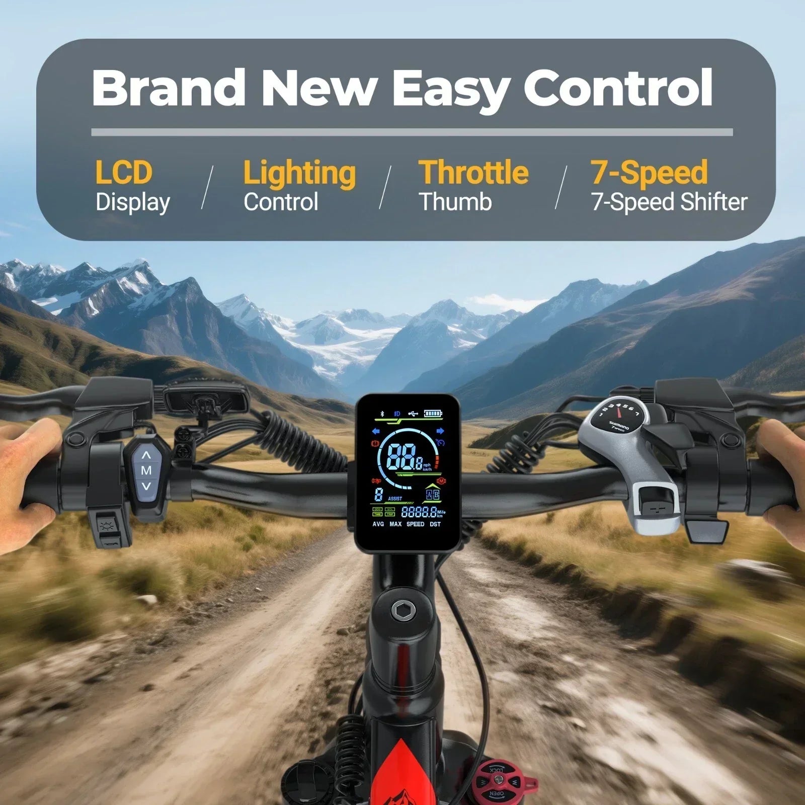 AOVOPRO Electric Bike BK520 for Adults with 250W Brushless Motor, 40Miles 15mph