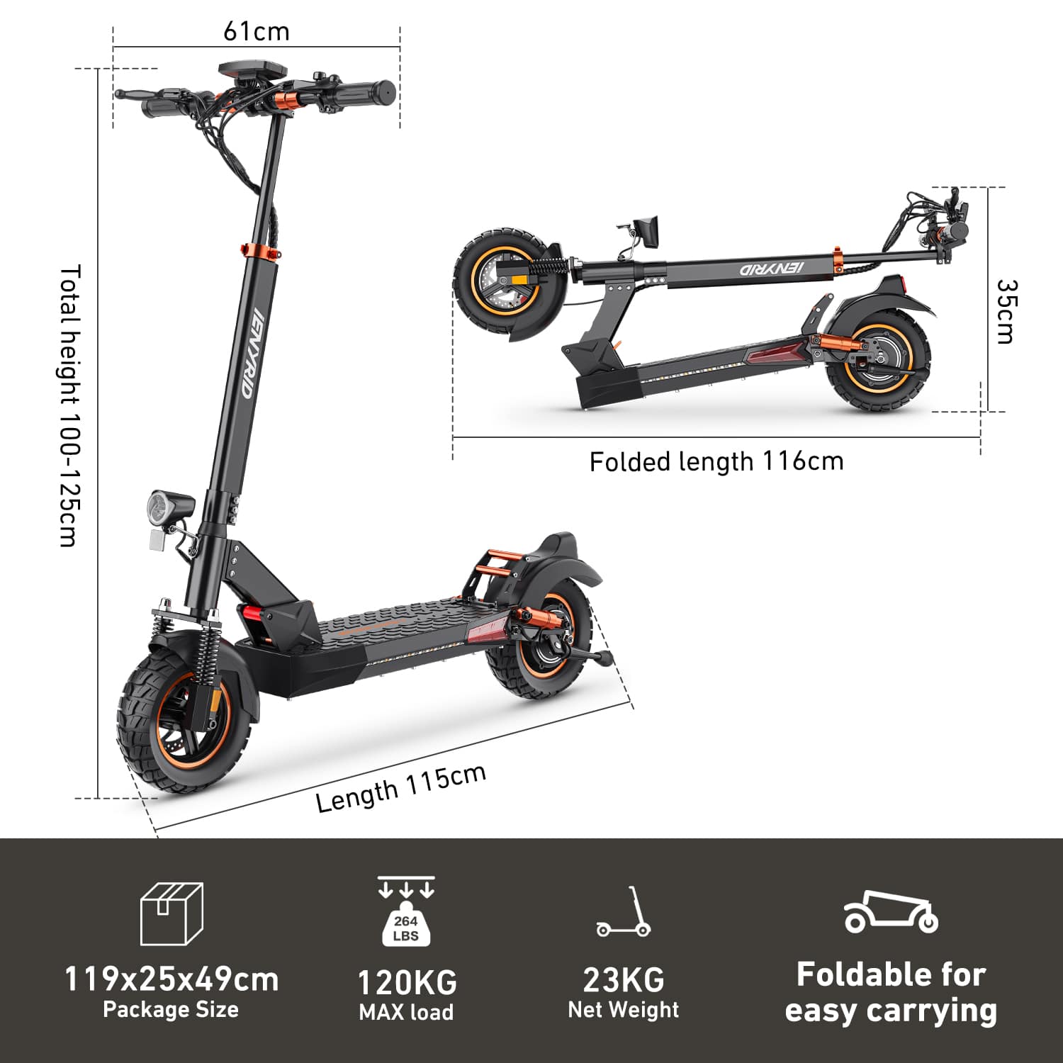 iENYRID M4 Pro S Folding Electric Scooter | 250W, 15.5mph, UK Road Ready