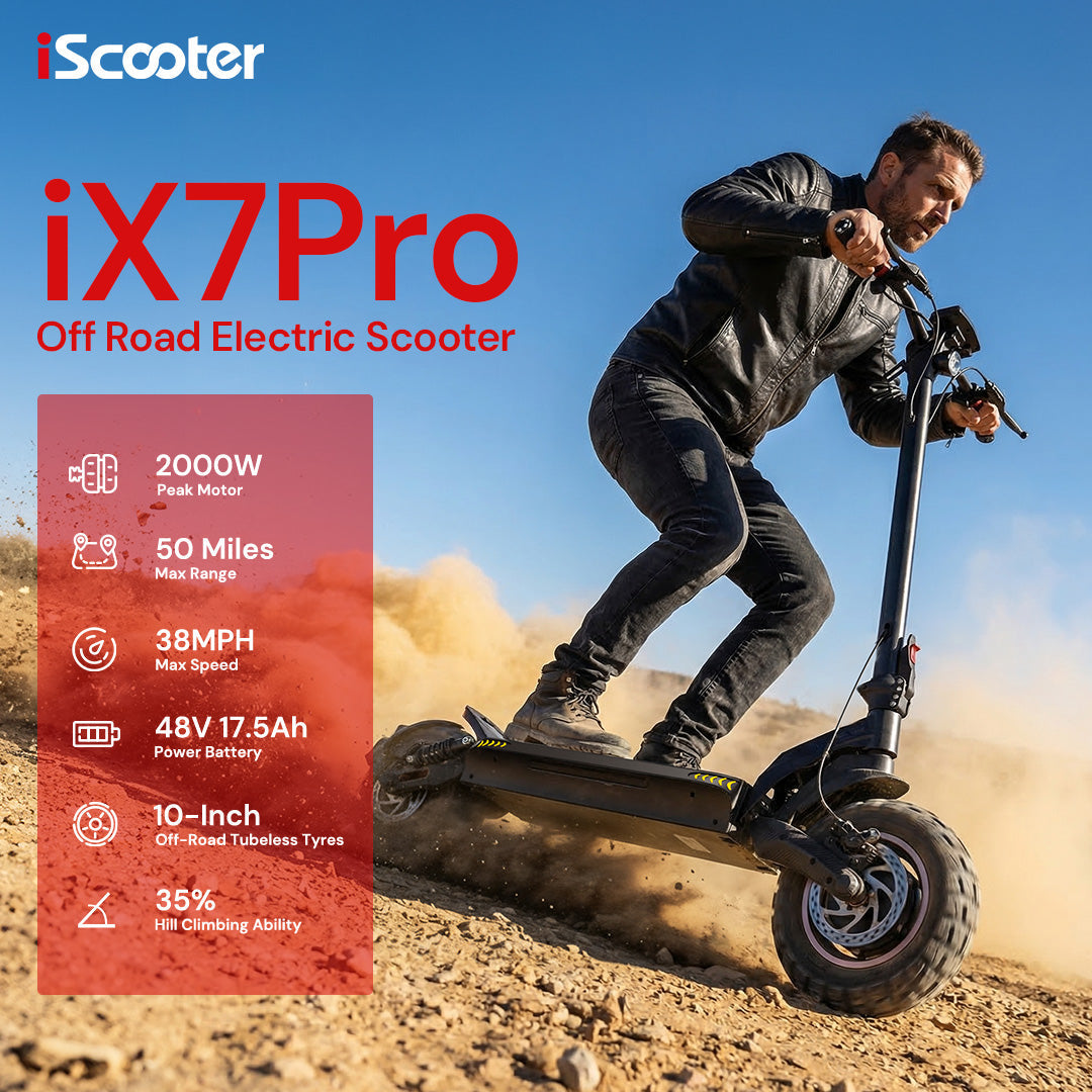 iScooter iX7Pro 2000W Off Road Electric Scooter