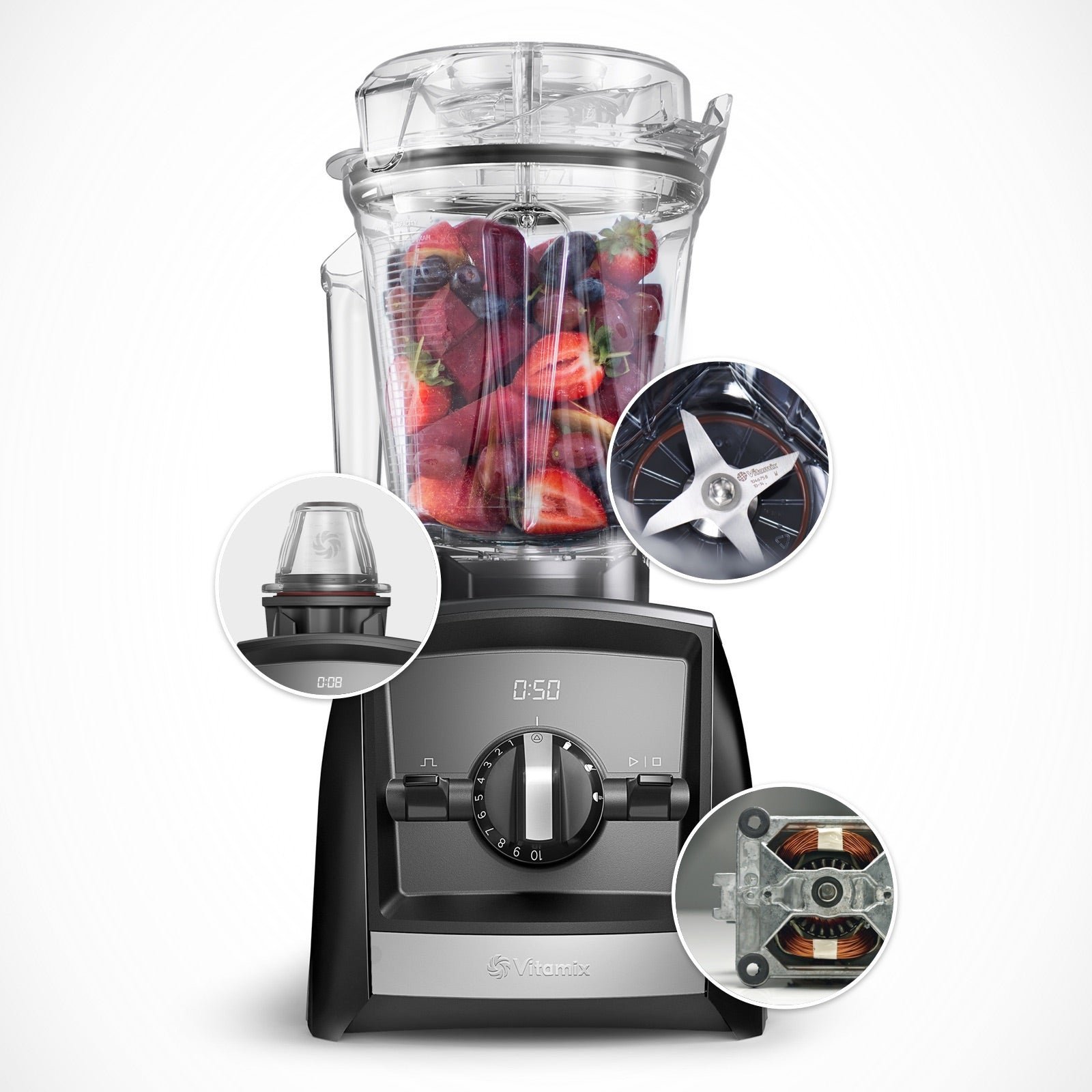 Vitamix A2500i Explorian Blender, Stainless Steel SELF-DETECT® Technology 10 Year Warranty 2 Litre Container - Image 2