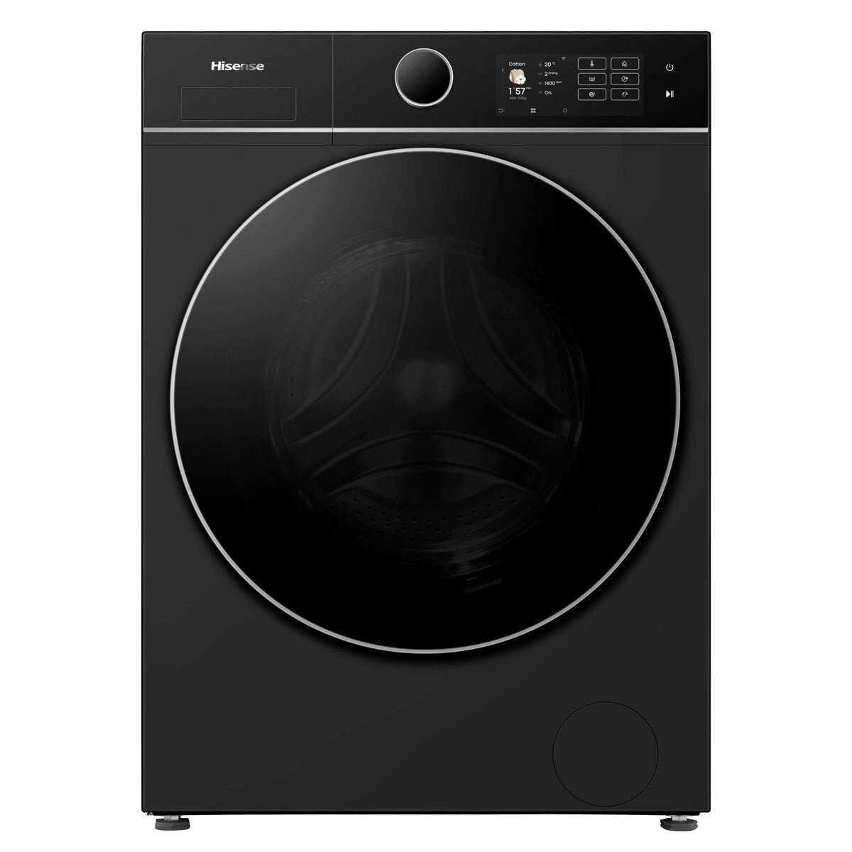 Hisense KitchenFit 5i Series WD5I1045BBQ, 10.5kg / 6kg Washer Dryer, D Rated in Black - Image 2