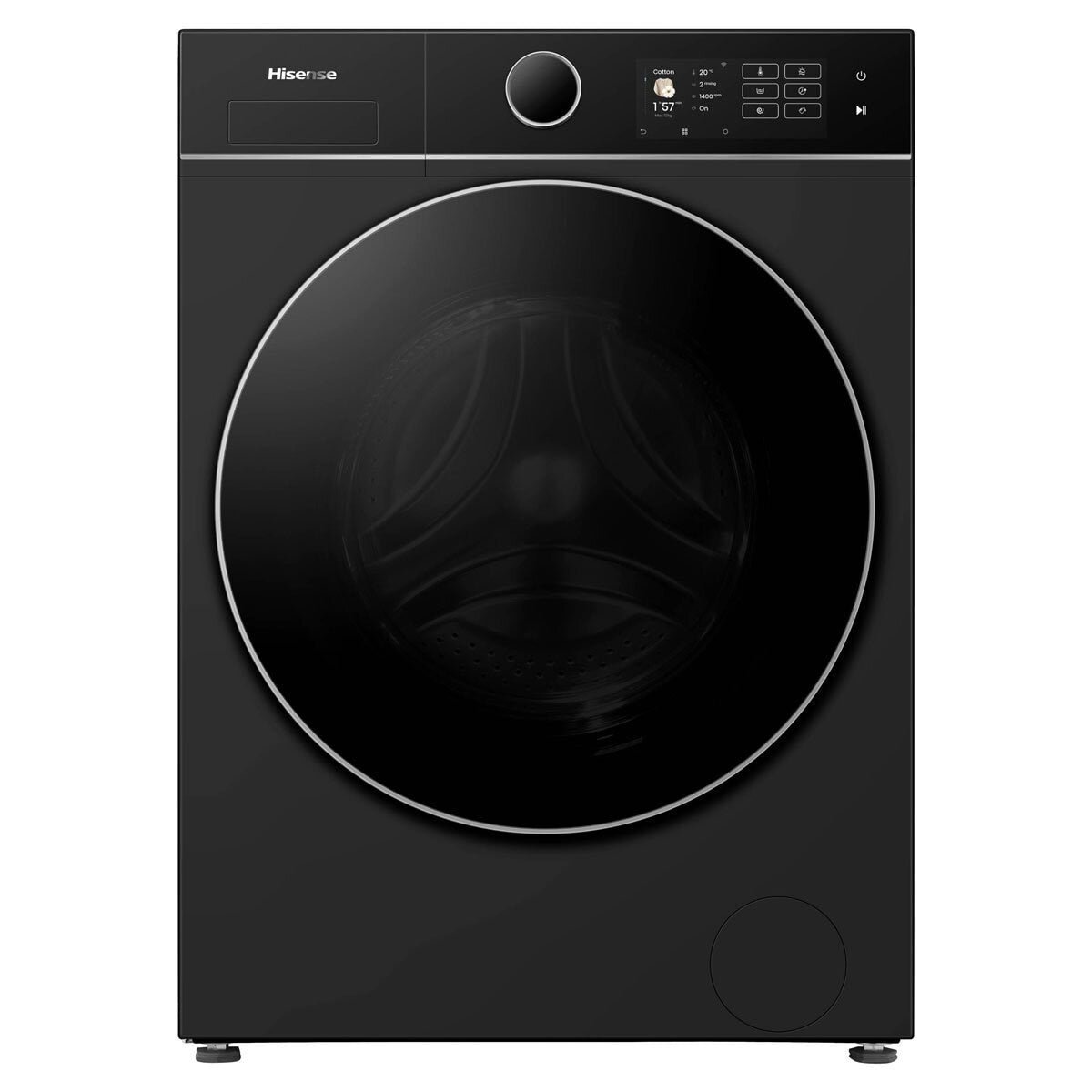 Hisense KitchenFit 5i Series WD5I1245BBR, 12kg/ 8kg Washer Dryer, D Rated in Black - Image 2