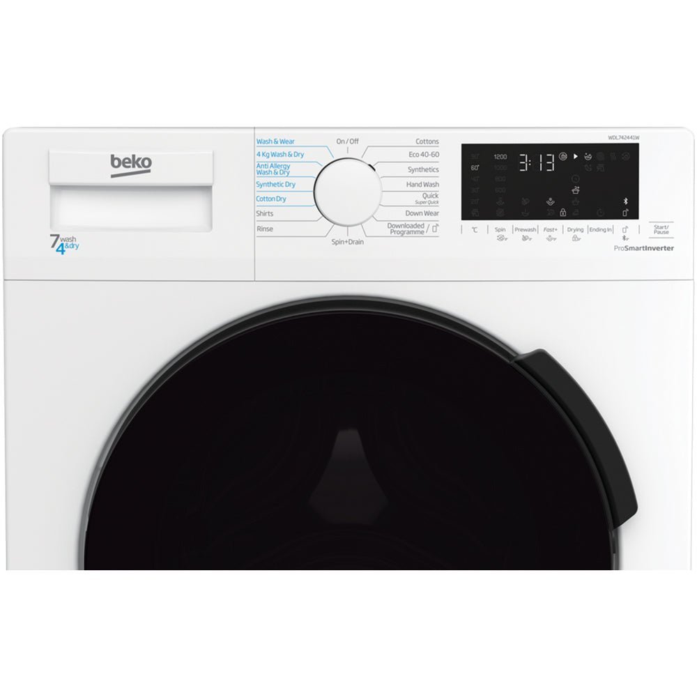 Beko WDL742441W 7kg/4kg 1200 Spin Washer Dryer – White