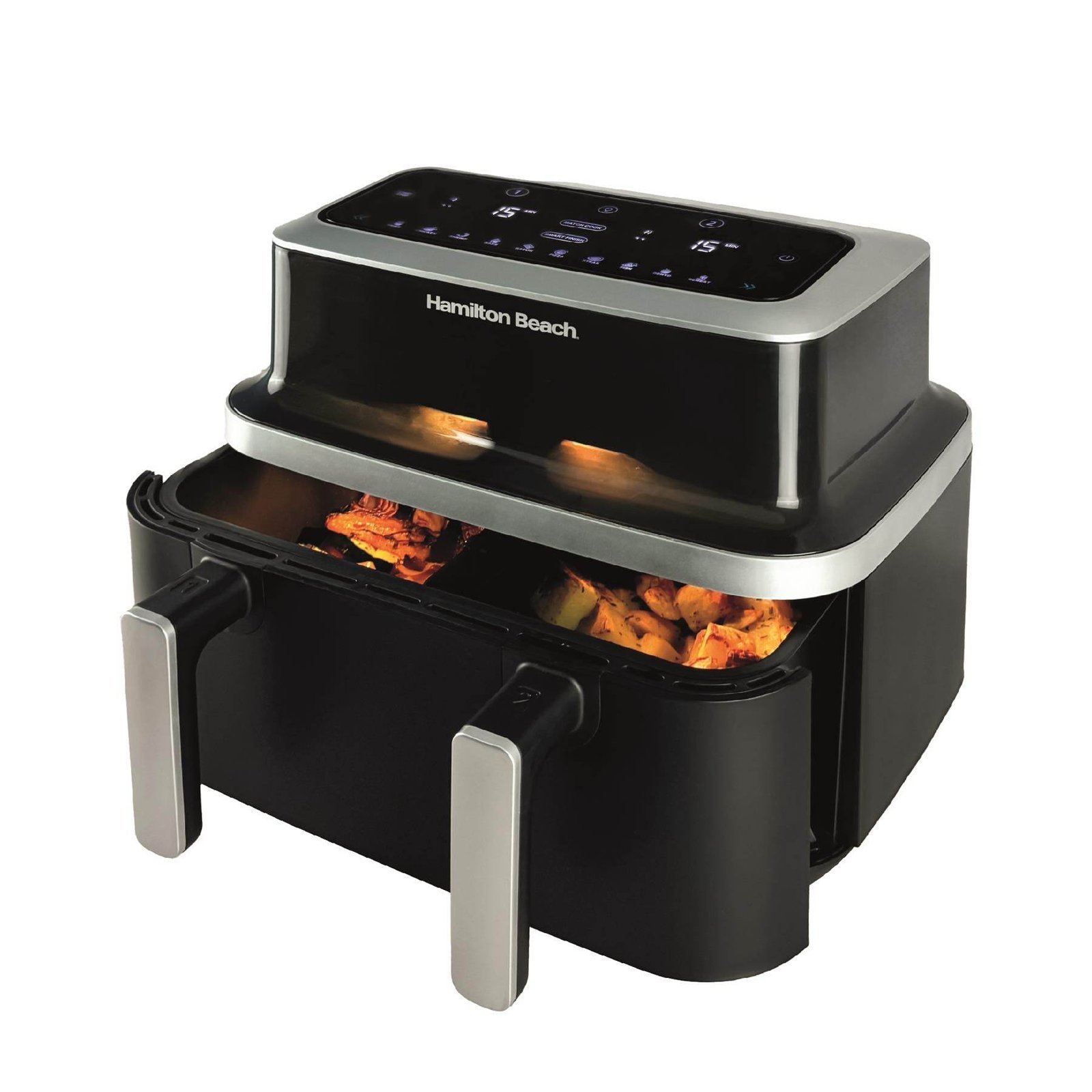 Hamilton Beach HB700VCGS – Black 9L Dual Air Fryer – Dual Zone with Vision Window