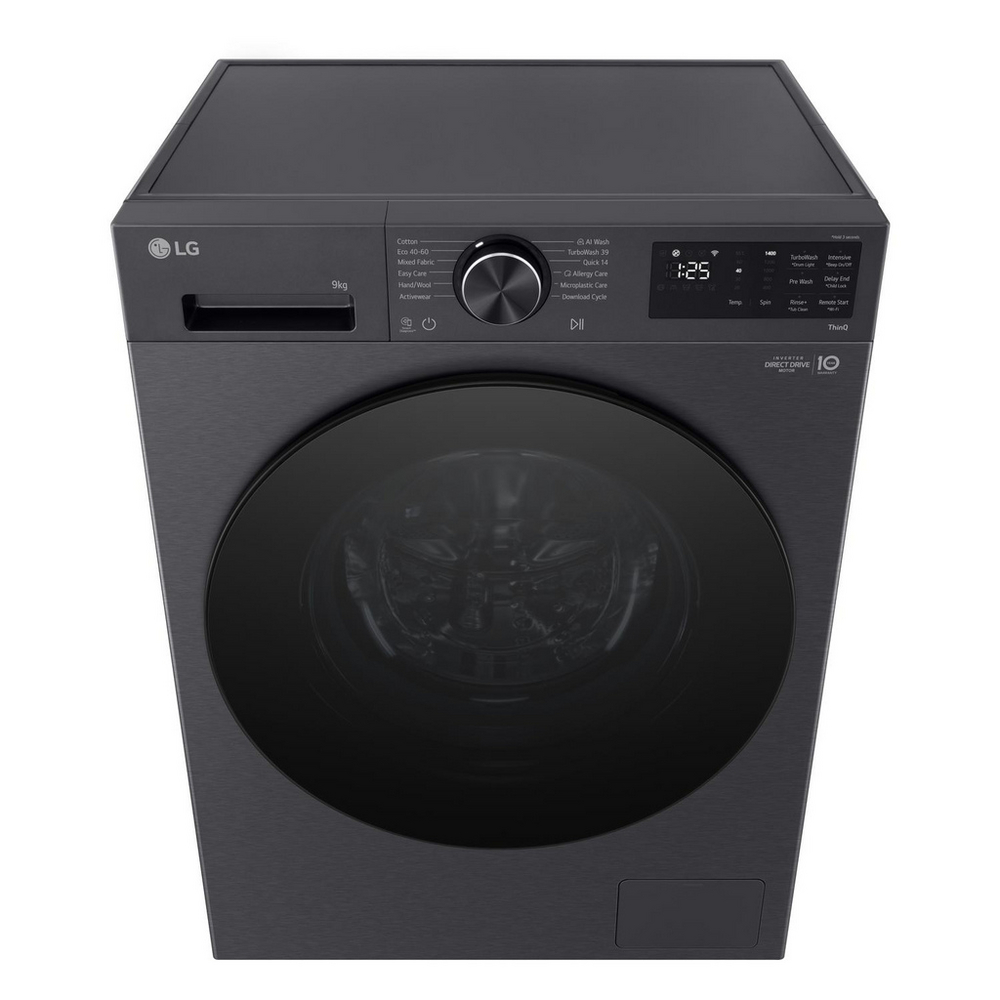 LG F2X50S9TBB 9kg 1200 Spin AI Direct Drive Freestanding Washing Machine Black - Image 6