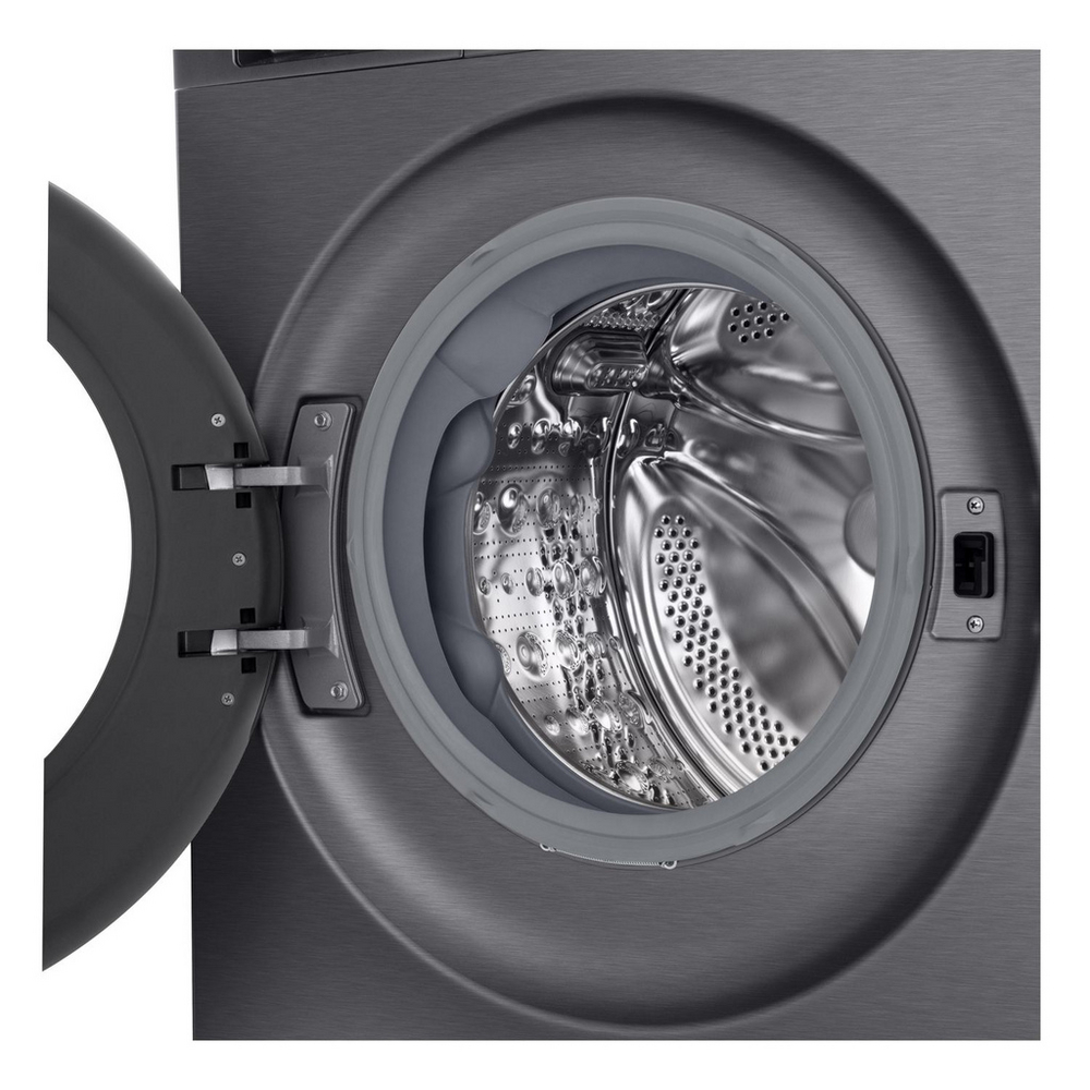 LG F2X50S9TBB 9kg 1200 Spin AI Direct Drive Freestanding Washing Machine Black - Image 2