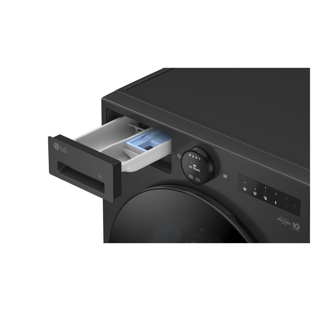 LG F4X7009TBB 9kg 1400 Spin AI Direct Drive Freestanding Washing Machine Black - Image 10