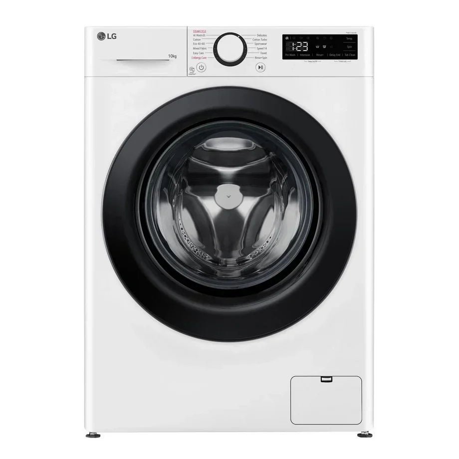 LG F4Y510WBLN1 Washing Machine Front Load 10 kg 1400 Spin White – Clearance