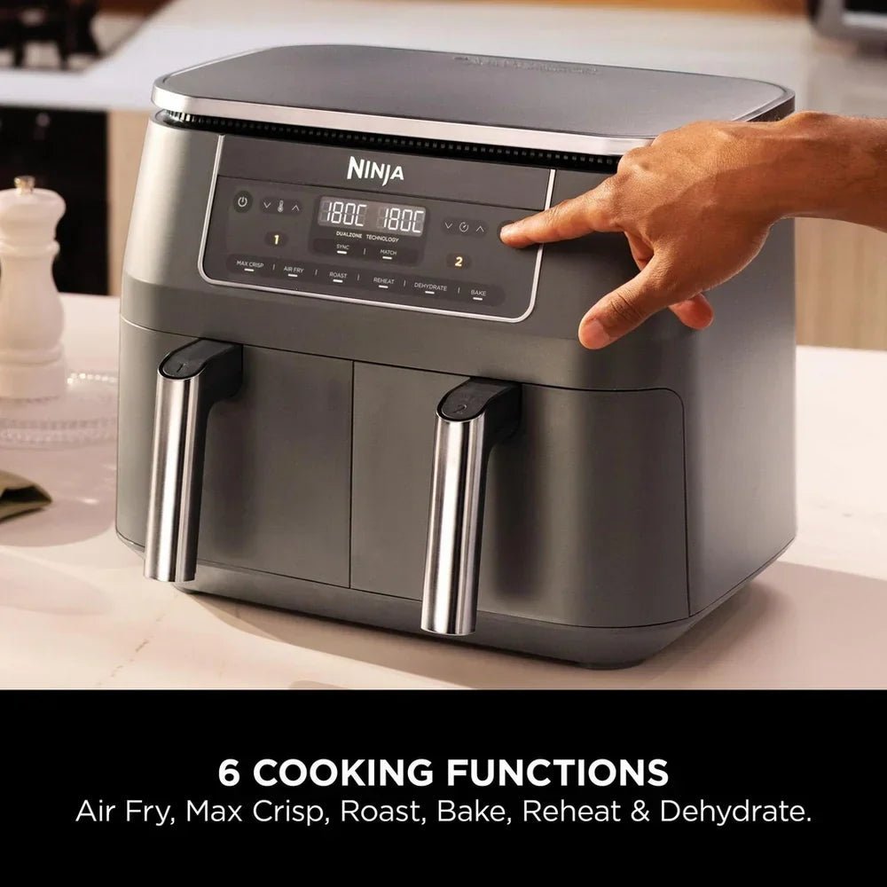 Ninja 6 in 1 Dual Zone Air Fryer 7.6L DZ300UK – Gun Metal Grey - Image 5