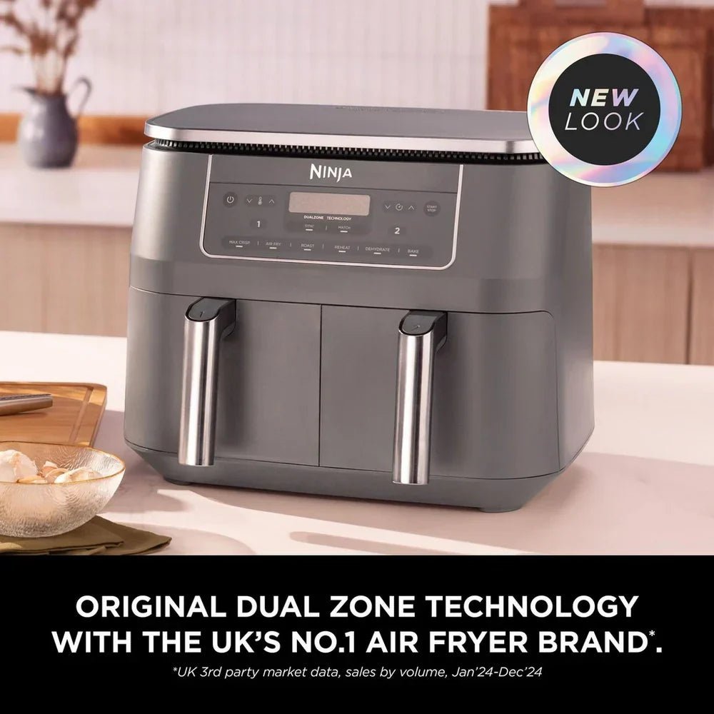 Ninja 6 in 1 Dual Zone Air Fryer 7.6L DZ300UK – Gun Metal Grey - Image 2