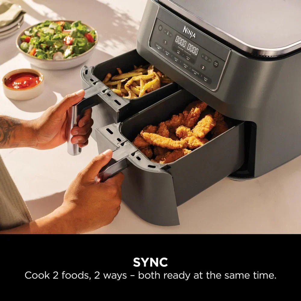 Ninja 6 in 1 Dual Zone Air Fryer 7.6L DZ300UK – Gun Metal Grey - Image 3