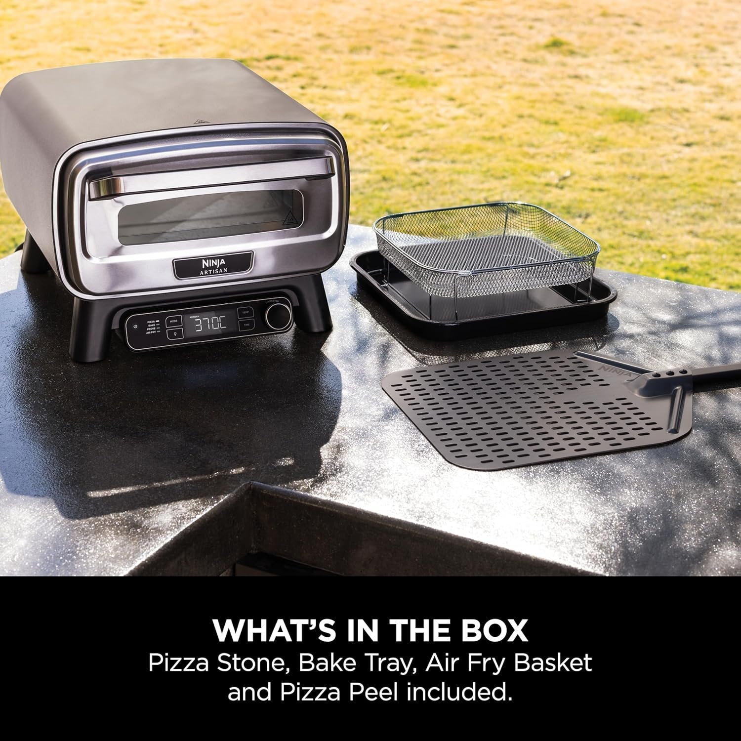Ninja Artisan MO201UK Electric Outdoor Pizza Oven and Air Fryer – Grey - Image 8