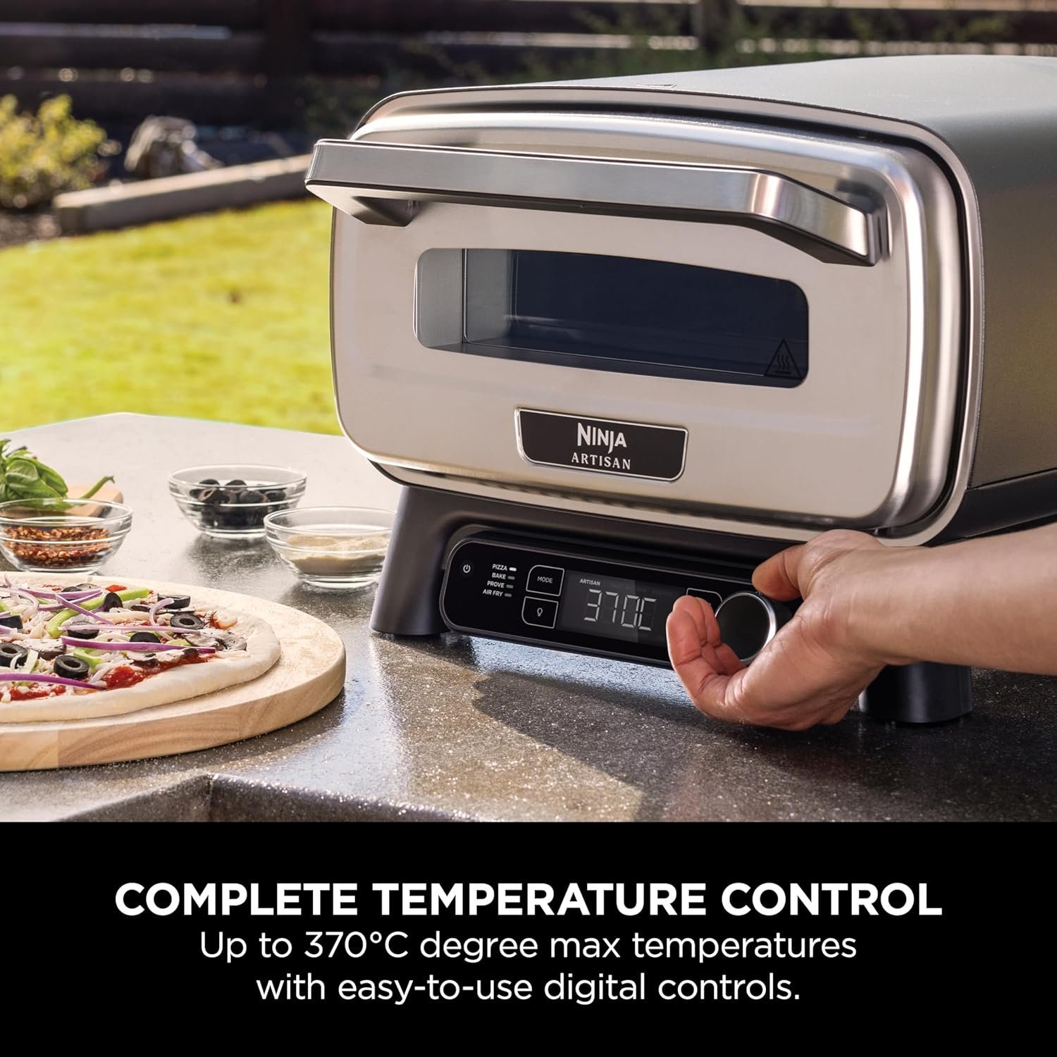 Ninja Artisan MO201UK Electric Outdoor Pizza Oven and Air Fryer – Grey - Image 3