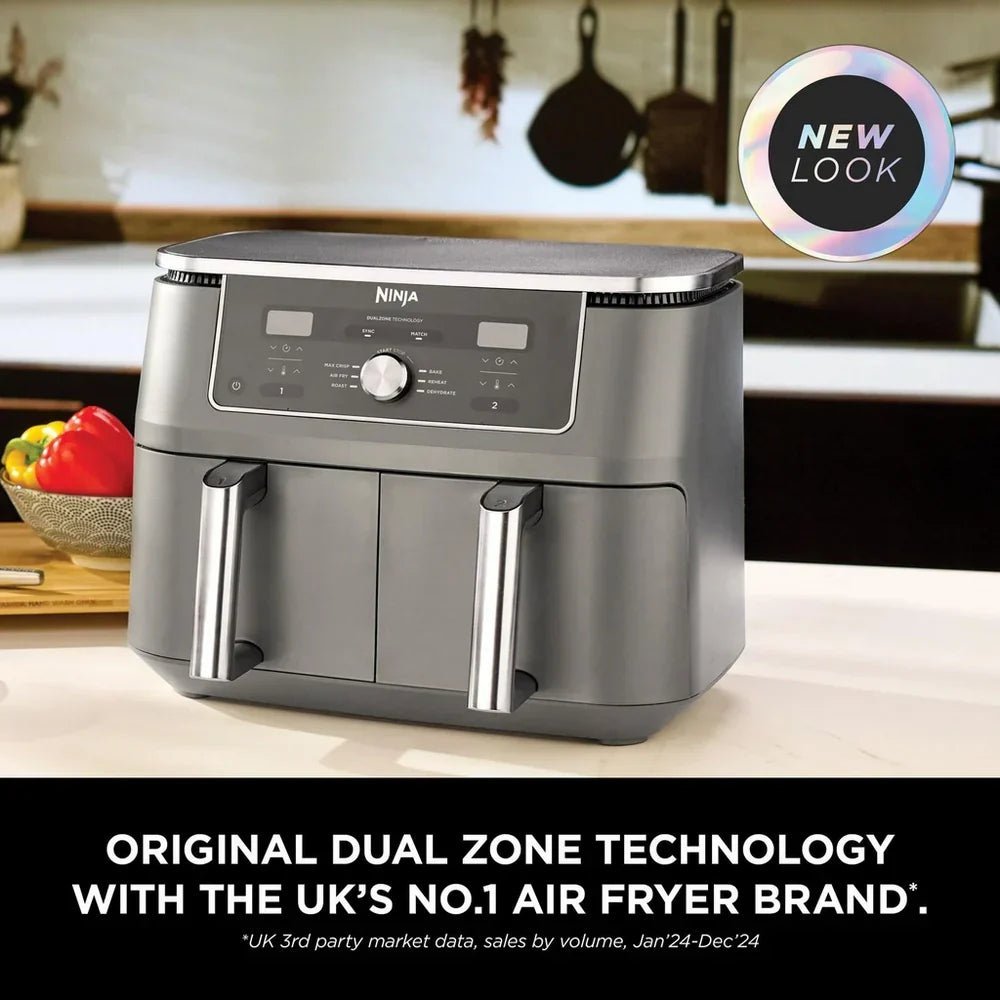 Ninja MAX 6 in 1 Dual Zone Air Fryer DZ400UK 9.5L Gunmetal Grey – Clearance - Image 2