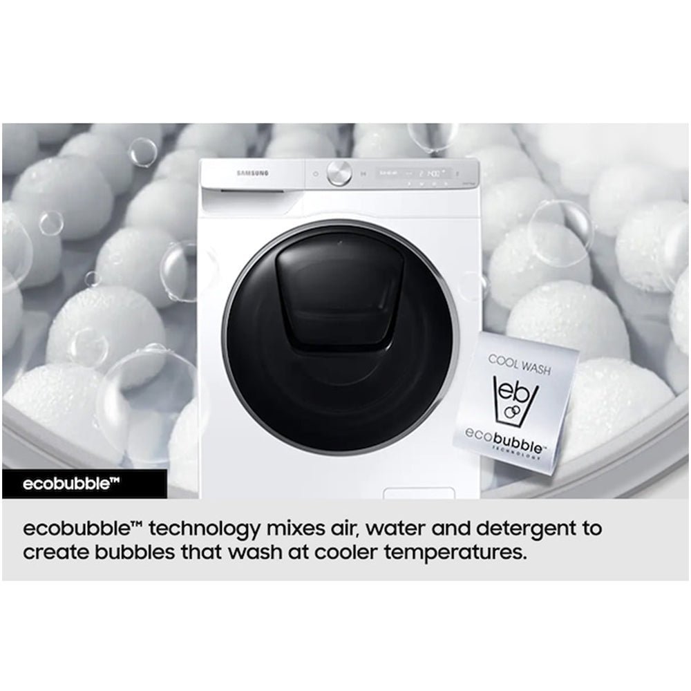 Samsung Series 5 WD80TA046BEEU Ecobubble AI Energy 8kg+5kg 1400 Spin Washer Dryer White - Image 7