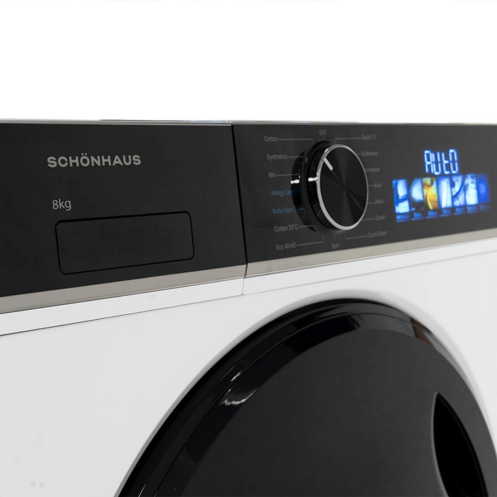 Schonhaus WMSF01814AW 8kg 1400 Spin Freestanding Washing Machine White - Image 5