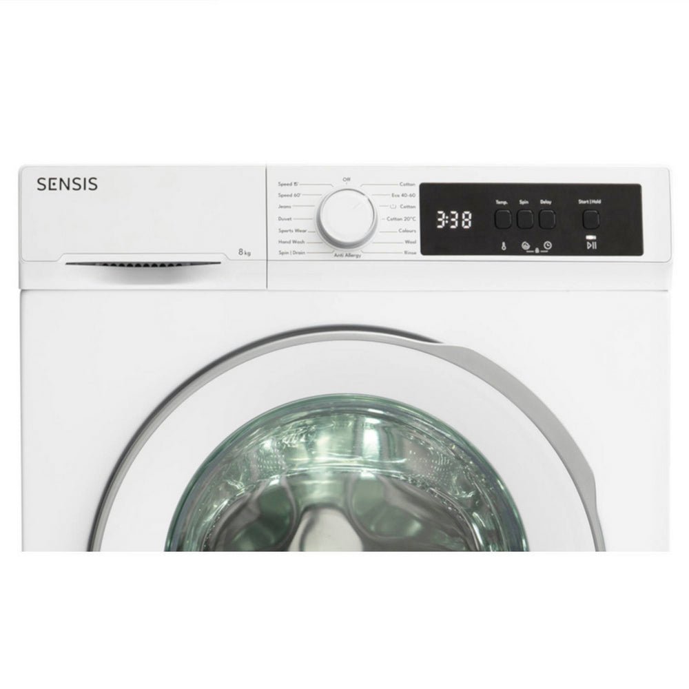 Sensis WMF01814AW 8kg 1400 Spin Washing Machine White - Image 3