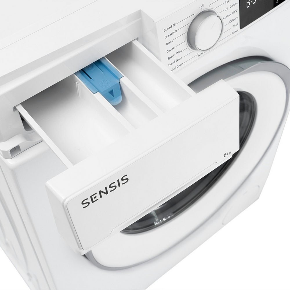 Sensis WMF01814AW 8kg 1400 Spin Washing Machine White - Image 4